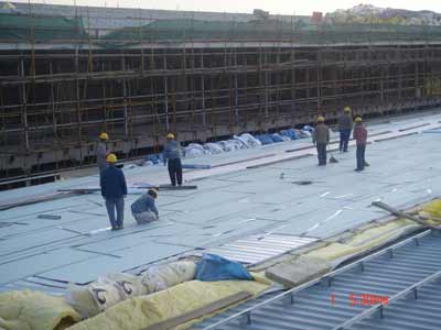 國家會議中心戶外施工現場全景探析